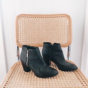 Macy’s Black Zipper Booties